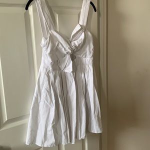 Very cute ASOS mini linen dress with keyhole front